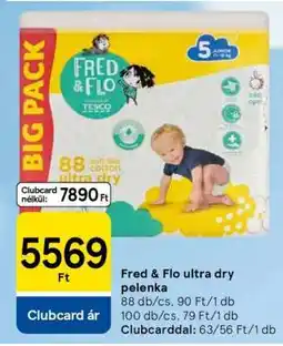 Tesco Fred&Flo ultra dry pelenka ajánlat