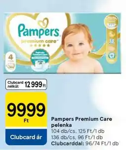 Tesco Pampers Premium Care pelenka ajánlat