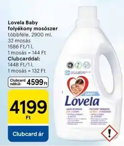 Tesco Lovela Baby folyékony mosószer ajánlat