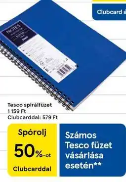 Tesco Tesco spirálfüzet ajánlat