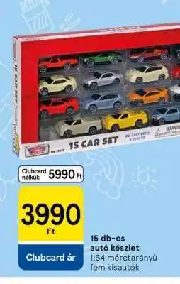 Tesco 15 db-os autó készlet ajánlat