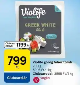 Tesco Violife görög fehér tömb ajánlat