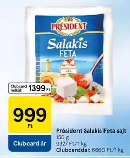 Tesco Président Salakis Feta sajt ajánlat