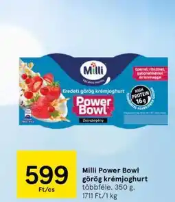 Tesco Milli Power Bowl Görög Krémjoghurt ajánlat