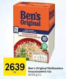 Tesco Ben's Original főzőtasakos hosszúszemű rizs ajánlat
