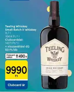 Tesco Teeling Whiskey Small Batch ir whiskey ajánlat