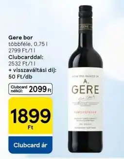Tesco Gere bor ajánlat