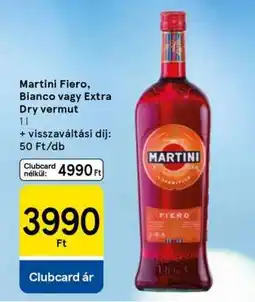 Tesco Martini Fiero, Bianco vagy Extra Dry vermut ajánlat