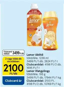 Tesco LENOR Öblítő ajánlat