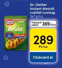 Tesco Dr. Oetker instant élesztő családi csomag ajánlat