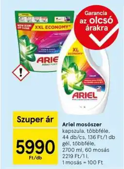 Tesco ARIEL Mosószer ajánlat