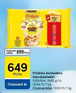 Tesco Friskies alutasakos macskaeledel ajánlat