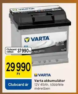 Tesco Varta akkumulátor ajánlat
