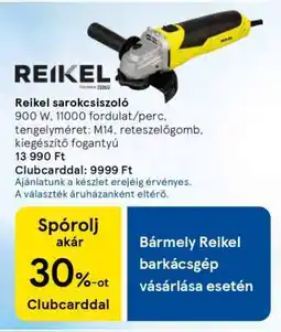 Tesco Reikel sarokcsiszoló ajánlat