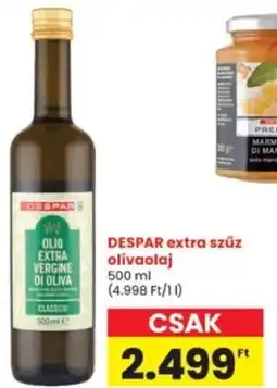 Interspar Despar extra szűz olívaolaj ajánlat