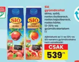 Interspar Sió gyümölcsital ajánlat