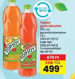 Interspar Topjoy gyümölcsital ajánlat