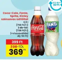 Interspar Coca-Cola, Fanta, Sprite, Kinley szénsavas üdítőital ajánlat