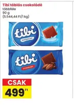 Interspar Tibi táblás csokoládé többféle ajánlat