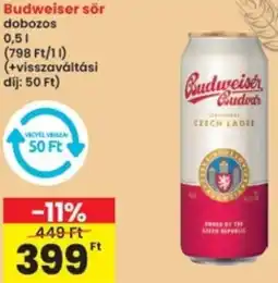 Interspar Budweiser sör ajánlat