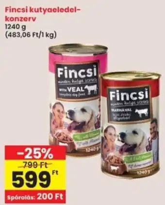 Interspar Fincsi kutyaeledel- konzerv ajánlat
