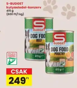 Interspar S-BUDGET kutyaeledel-konzerv ajánlat