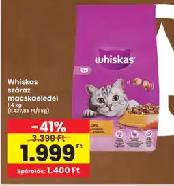 Interspar Whiskas száraz macskaeledel ajánlat