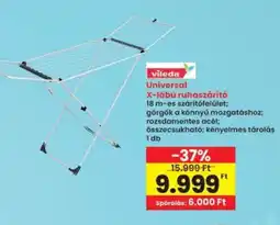 Interspar vileda Universal X-lábú ruhaszárító ajánlat