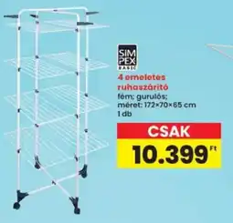 Interspar 4 emeletes ruhaszárító ajánlat