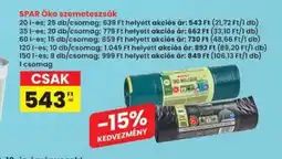 Interspar SPAR Öko szemeteszsák ajánlat