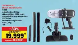 Interspar CLEANmaxx akkus állóporszívó ajánlat