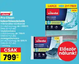 Interspar vileda Pro Clean takarítóeszközök ajánlat
