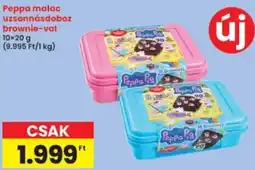 Interspar Peppa malac uzsonnásdoboz brownie-val ajánlat