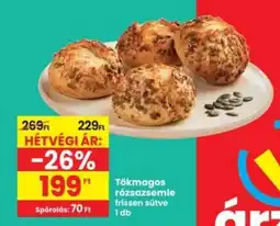 Interspar Tokmagos rózsazsemle ajánlat