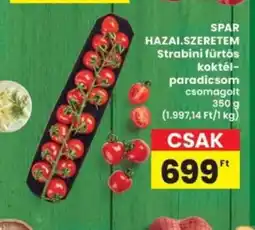Interspar SPAR HAZAI.SZERETEM Strabini fürtös koktél- paradicsom ajánlat