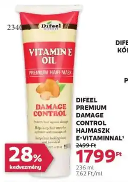 Rossmann Difeel Premium Damage control hajmaszk e-vitaminnal ajánlat