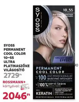 Rossmann Syoss Permanent Cool Color 10-55 Ultra platinaszőke világosító ajánlat