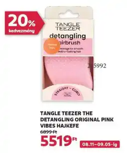 Rossmann Tangle Teezer the detangling original pink vibes hajkefe ajánlat