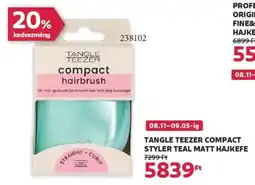 Rossmann Tangle Teezer compact styler teal matt hajkefe ajánlat