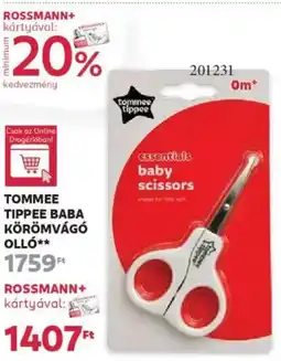 Rossmann Tommee Tippee baba körömvágó olló ajánlat