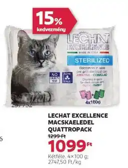 Rossmann Lechat Excellence macskaeledel quattropack ajánlat