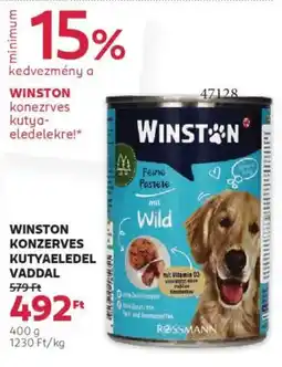 Rossmann Winston konzerves kutyaeledel vaddal ajánlat