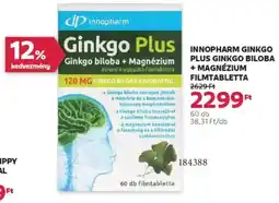 Rossmann Innopharm Ginkgo Plus Ginkgo biloba + magnézium filmtabletta ajánlat