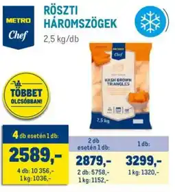 Metro Metro Chef Háromszögek röszti ajánlat