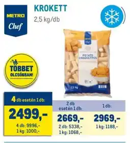 Metro Metro Chef krokett ajánlat