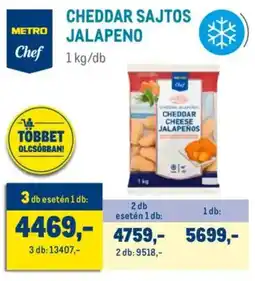 Metro Metro Chef Cheddar sajtos jalapeno ajánlat