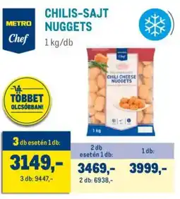 Metro Metro Chef Chilis-sajt nuggets ajánlat