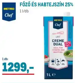 Metro Metro Chef főző és habtejszín 25% ajánlat