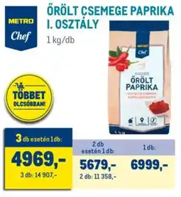 Metro Metro Chef őrölt csemege paprika I. osztály ajánlat