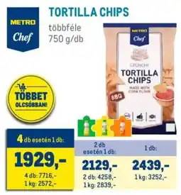 Metro Metro Chef tortilla chips ajánlat